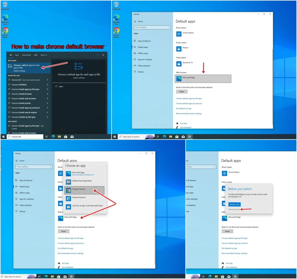 Quick guide on making Chrome your default browser for a faster, safer web experience on any device. 